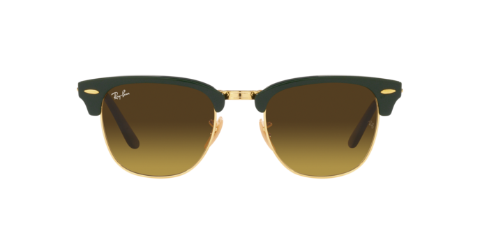 Ray-Ban | 2176 Folding Clubmaster | Green On Gold