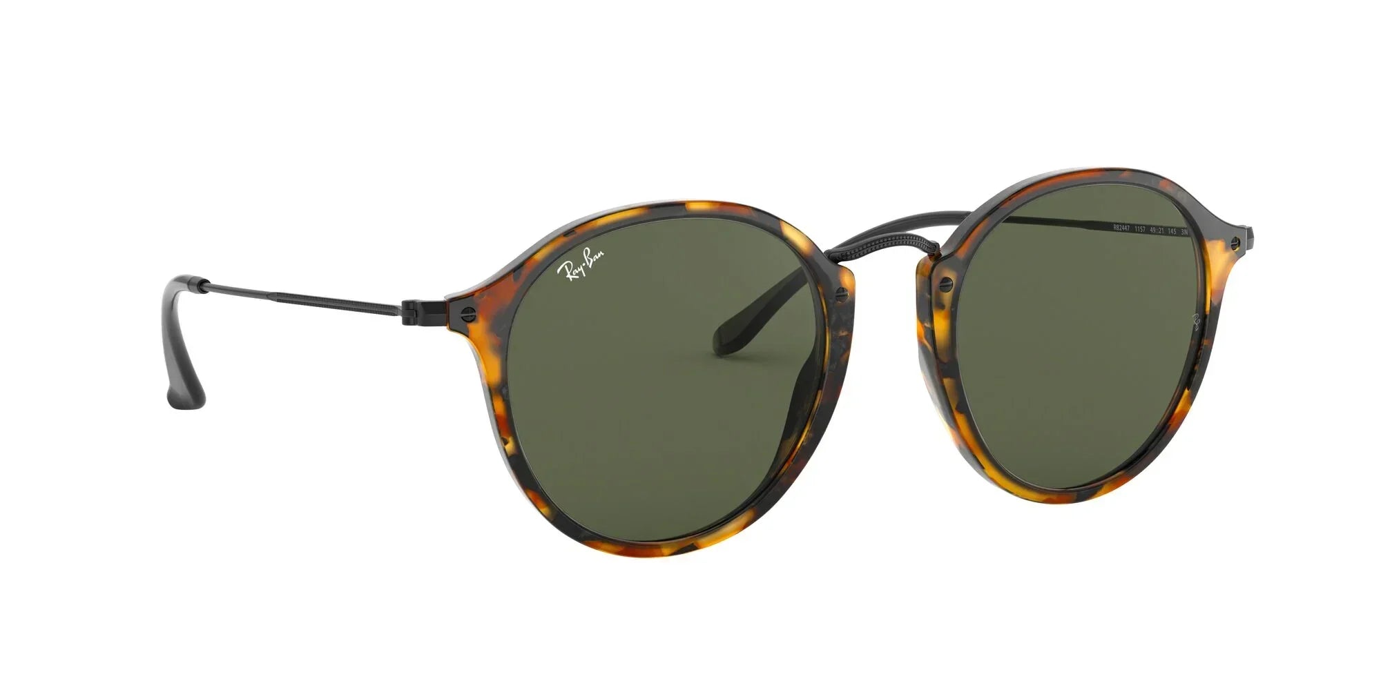 Ray-Ban | 2447 Round Fleck | Spotted Black Havana