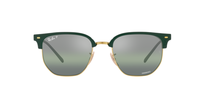 Ray-Ban | 4416F New Clubmaster | Green On Gold Polarised